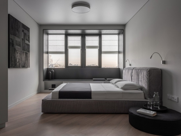 Как выглядит минимализм в монохроме: пример квартиры с функциональными решениями | ivd.ru