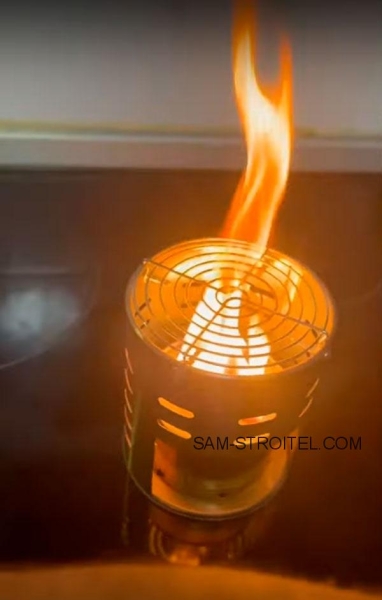 Самодельная мини печь свеча на случай отключения электричества: фото и описание