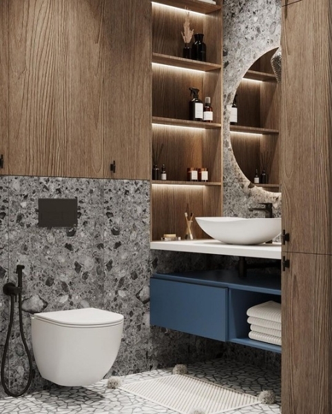 Коврик для туалета и ванной: материалы, правила выбора и 33 фото удачных решений | ivd.ru
