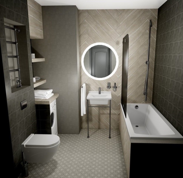 Ремонт в ванной комнате дешево и красиво-идеи для совмещенного санузла, советы по дизайну, список материалов