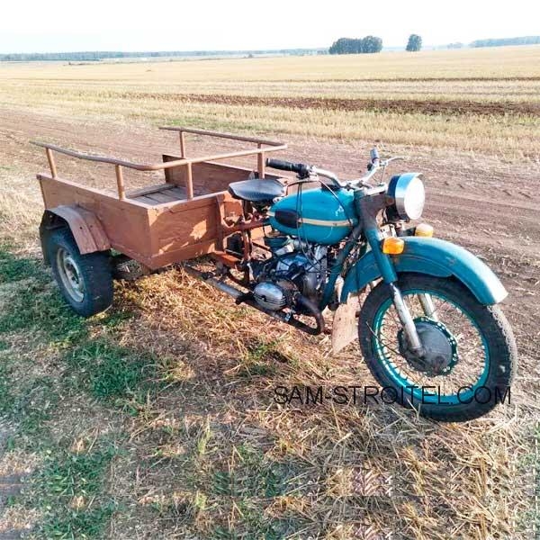 Сделал грузовой трицикл из мотоцикла Урал (фото и описание)
