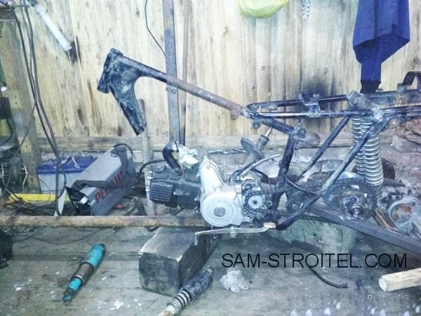 Минск мотоцикліне негізделген өз қолыңызбен ATV (20 фото + сипаттама)