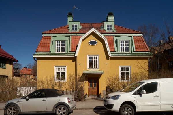 Мансардная квартира в старинном доме в Швеции (39 кв. м)